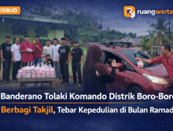 Banderano Tolaki Komando Distrik Boro-Boro Berbagi Takjil, Tebar Kepedulian di Bulan Ramadan