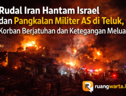 Rudal Iran Hantam Israel dan Pangkalan Militer AS di Teluk, Korban Berjatuhan dan Ketegangan Meluas