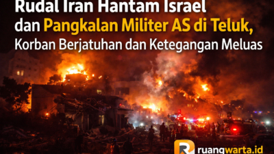 Rudal Iran Hantam Israel dan Pangkalan Militer AS di Teluk, Korban Berjatuhan dan Ketegangan Meluas