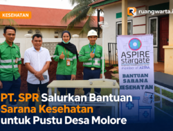 PT. SPR Salurkan Bantuan Sarana Kesehatan untuk Pustu Desa Molore