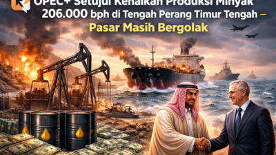 OPEC+ Setujui Kenaikan Produksi Minyak 206.000 bph di Tengah Perang Timur Tengah — Pasar Masih Bergolak