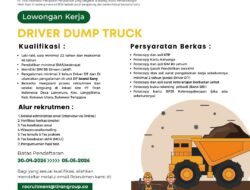Tiran Indonesia Buka Lowongan Driver Dump Truck, Penempatan di Konawe Utara