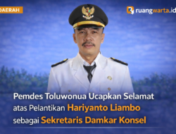 Pemdes Toluwonua Ucapkan Selamat atas Pelantikan Hariyanto Liambo sebagai Sekretaris Damkar Konsel
