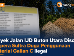Proyek Jalan IJD Buton Utara Disorot, Ampera Sultra Duga Penggunaan Material Galian C Ilegal