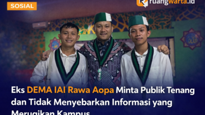Eks DEMA IAI Rawa Aopa Minta Publik Tenang dan Tidak Menyebarkan Informasi yang Merugikan Kampus