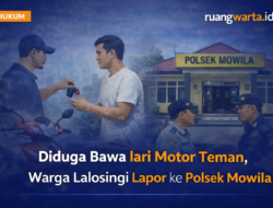 Diduga Bawa lari Motor Teman, Warga Lalosingi Lapor ke Polsek Mowila