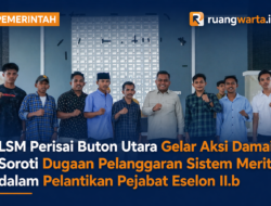 LSM Perisai Buton Utara Gelar Aksi Damai, Soroti Dugaan Pelanggaran Sistem Merit dalam Pelantikan Pejabat Eselon II.b