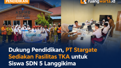 Dukung Pendidikan, PT Stargate Sediakan Fasilitas TKA untuk Siswa SDN 5 Langgikima