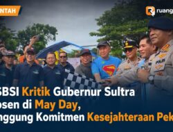 KSBSI Kritik Gubernur Sultra Absen di May Day, Singgung Komitmen Kesejahteraan Pekerja