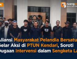 Aliansi Masyarakat Pelandia Bersatu Gelar Aksi di PTUN Kendari, Soroti Dugaan Intervensi dalam Sengketa Lahan