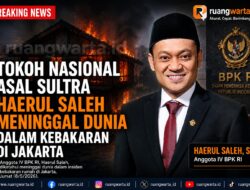Tokoh Nasional Asal Sultra Haerul Saleh Meninggal Dunia dalam Kebakaran di Jakarta