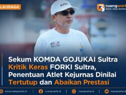 Sekum KOMDA GOJUKAI Sultra Kritik Keras FORKI Sultra, Penentuan Atlet Kejurnas Dinilai Tertutup dan Abaikan Prestasi