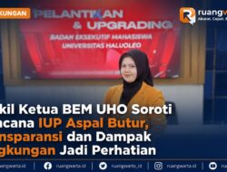 Wakil Ketua BEM UHO Soroti Rencana IUP Aspal Butur, Transparansi dan Dampak Lingkungan Jadi Perhatian