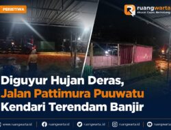 Diguyur Hujan Deras, Jalan Pattimura Puuwatu Kendari Terendam Banjir