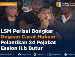 LSM Perisai Bongkar Dugaan Cacat Hukum Pelantikan 24 Pejabat Eselon II.b Butur