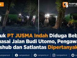 Truk PT JUSMA Indah Diduga Bebas Kuasai Jalan Budi Utomo, Pengawasan Dishub dan Satlantas Dipertanyakan