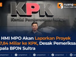 PB HMI MPO Akan Laporkan Proyek Rp7,84 Miliar ke KPK, Desak Pemeriksaan Kepala BPJN Sultra