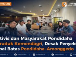 Aktivis dan Masyarakat Pondidaha Geruduk Kemendagri, Desak Penyelesaian Tapal Batas Pondidaha–Amonggedo