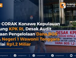 DPD CORAK Konawe Kepulauan Kepung KPK RI, Desak Audit Dugaan Pengelolaan Dana BOS SMA Negeri 1 Wawonii Tenggara Senilai Rp1,2 Miliar