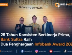 25 Tahun Konsisten Berkinerja Prima, Bank Sultra Raih Dua Penghargaan Infobank Award 2026