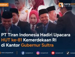 PT Tiran Indonesia Hadiri Upacara HUT ke-81 Kemerdekaan RI di Kantor Gubernur Sultra