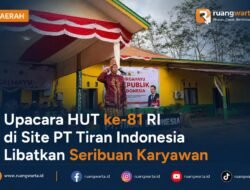 Upacara HUT ke-81 RI di Site PT Tiran Indonesia Libatkan Seribuan Karyawan