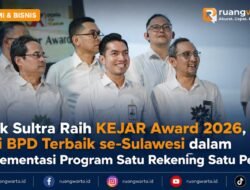 Bank Sultra Raih KEJAR Award 2026, Jadi BPD Terbaik se-Sulawesi dalam Implementasi Program Satu Rekening Satu Pelajar
