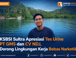 KSBSI Sultra Apresiasi Tes Urine PT GMS dan CV NDJ, Dorong Lingkungan Kerja Bebas Narkotika